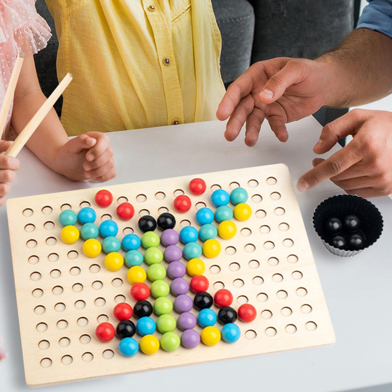 Amazon.co.jp: 教育用ペグとペグボードセット - 試験管おもちゃ